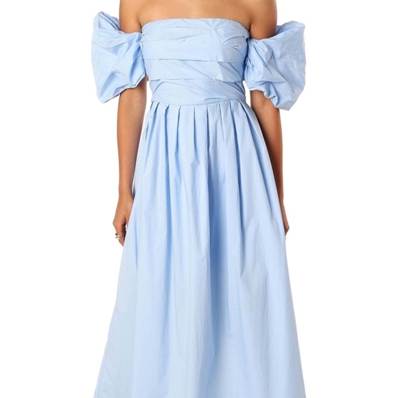 Petal & Pup Dresses & Skirts - Patal and Pup Blue Off-Shoulder Dress